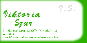 viktoria szur business card